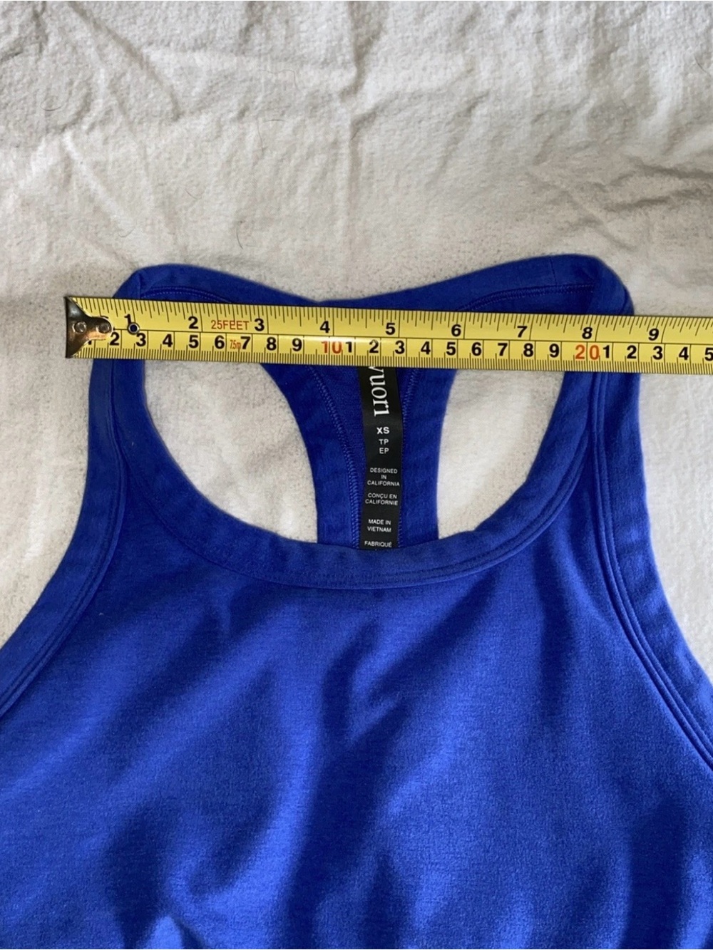 Vuori Cobalt Blue Racerback Sports Bra - Small - J9 - Picture 7 of 11